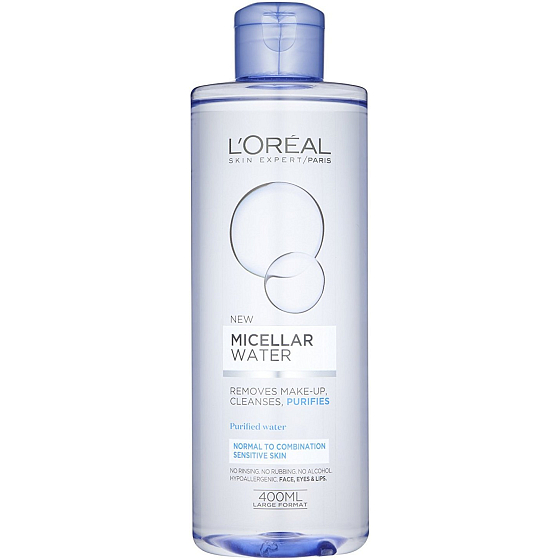 Loreal Paris Mizellenwasser Mizellenwasser für normale bis Mischhaut, empfindliche Haut 400 ml