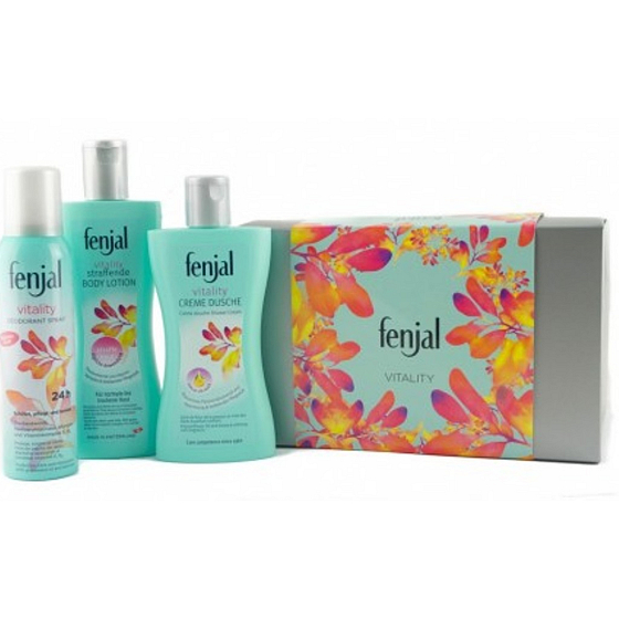 Fenjal Vitality Duschgel 200 ml + Körperlotion 200 ml + Deodorant Spray 150 ml Kosmetikset