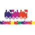 Garland Train Farbe 400 x 18 cm