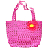 Kids Fun Kindertasche mit Blume dunkelrosa 20 x 15 cm