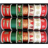 Nekupto Stoff Weihnachtsband Weißgold Schneeflocken 25 mm x 2,5 m
