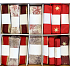 Ditipo Stoffband mit Draht Rot mit goldenen Sternen 3 mx 25 mm