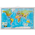 Naga Wandkarte der Welt laminiert farbig 137 x 89 cm