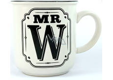 Albi Keramikdose mit Aufschrift Mr W 320 ml