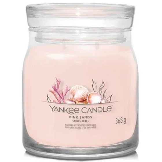 Yankee Candle Pink Sands - Pink Sands Duftkerze Signature medium Glas 2 Dochte 368 g