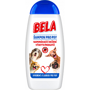 Bela Shampoo für Hunde zur Verringerung des Auftretens von Parasiten, 230 ml Bela Shampoo für Hunde zur Verringerung des Auftretens von Parasiten, 230 ml