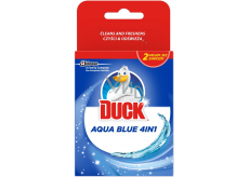 Duck Aqua Blue Effekt blaues Wasser 4-in-1 WC-Hänger Ersatzfüllung 2 x 40 g