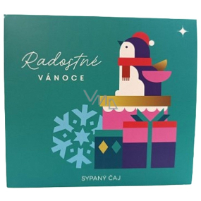 Albi Weihnachtstee in der Schachtel Geometrie Blau Pinguin 50 g