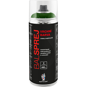BALSPREJ obere universelle Acrylfarbe im Sprühbehaelter, RAL 6010 Grasgrün, 400 ml BALSPREJ obere universelle Acrylfarbe im Sprühbehaelter, RAL 6010 Grasgrün, 400 ml