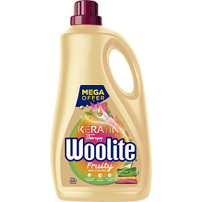 Woolite Keratin Therapy Fruity Mix Colors Waschgel, 3,6 l, 60 Wäschen