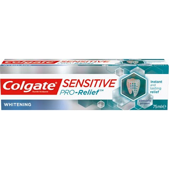Colgate Sensitive Pro Relief Whitening Zahnpasta mit einem Bleaching-Effekt von 75 ml