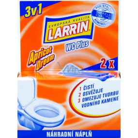 Larrin Plus Apricot Dream 3in1 Toilettenscharnierfüllung 2 x 40 g