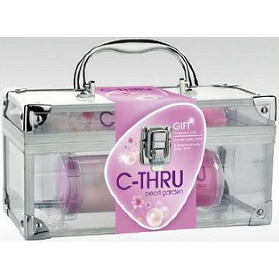 C-Thru Pearl Garden Eau de Toilette 75 ml + Deodorant Spray 150 ml + Plexiglasetui, Geschenkset