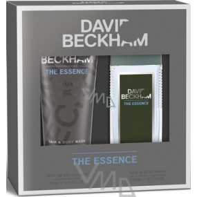 David Beckham Das Essence parfümierte Deodorantglas für Männer 75 ml + Duschgel 200 ml, Kosmetikset