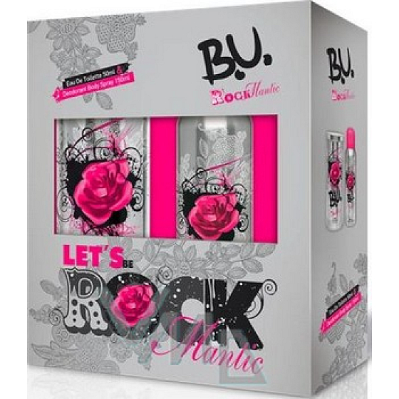 BU Rockmantic Eau de Toilette 50 ml + Deodorant Spray 150 ml, Geschenkset für Frauen