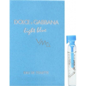 Dolce & Gabbana Hellblaues Eau de Toilette für Frauen 2 ml, Fläschchen