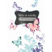 Ditipo Entspannen Sie sich in einer Handtasche Butterfly Notebook 15 x 10,5 cm