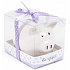 Albi Sparbüchse Schweinchen klein Alles Gute lila 7 cm × 6,5 cm × 7,3 cm