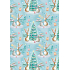 Ditipo Geschenkpapier 70 x 200 cm Weihnachten Türkis Hasen 2013912
