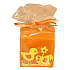 Holzapplikation Ostern Duftkerze Orangenwürfel 45 mm