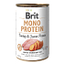 Brit Mono Protein Turkey mit Süßkartoffeln 100% reines Puteneiweiß komplettes Hundefutter 400 g