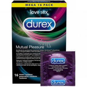Nennbreite des Durex Mutual Pleasure Kondoms: 56 mm 16 Stück