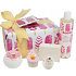 Bomb Cosmetics Ice Queen funkelnde Ballistik 160 g + Block 50 g + Cupcake 30 g + Glycerinseife 100 g + Badeschaum 300 ml, Kosmetikset