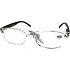 Berkeley Lesebrille +3,5 Kunststoff transparent, schwarze Seiten 1 Stück MC2166
