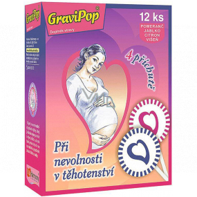 VitaHarmony GraviPop Lollipop gegen Übelkeit in der Schwangerschaft Nahrungsergänzungsmittel 12 Stück