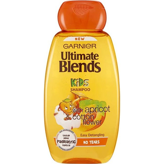 Garnier Ultimate Blends Kids Aprikose und Baumwollblüte 2in1 Haarshampoo für Kinder 250 ml