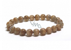 Auralit 23 natur Armband elastischer Naturstein, Kugel 7,4 - 8 mm / 16 - 17 cm, einer der mächtigsten Steine auf der Paneta