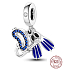 Charm Sterlingsilber 925 Tauchen, Schnorcheln, 3-in-1 Anhänger für Armband Sport