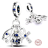 Sterling Silber 925 Altägyptische Symbole, Schutzamulett, 3in1, Reisearmband Anhänger