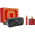 Versace Eros Flame Eau de Parfum 100 ml + Eau de Parfum Miniatur 10 ml + Kosmetiktasche, Geschenkset für Männer