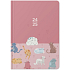 Albi Wochenkalender 18 Monate 2024 - 2025 Rosa, Katzen 12,5 cm x 17 cm x 1,3 cm