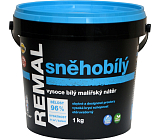 REMAL Schneeweiß hochwertige weiße Farbe für Wände, 1 kg