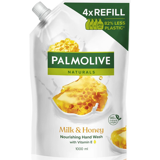 Palmolive Naturals Milk & Honey Flüssigseife Nachfüller 1000 ml