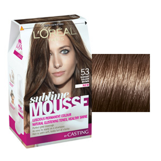 Loreal Paris Sublime Mousse Haarfarbe 53 schillernde goldene Kastanie