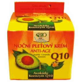 Bione Cosmetics Avocado & Q10 Anti-Age Nachtgesichtscreme 50 ml