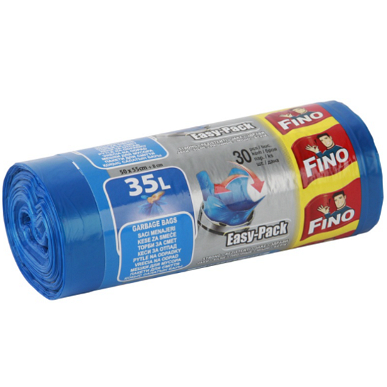 Fino Easy Pack Müllsäcke, 16 µm, 35 Liter, 50 x 55 cm, 30 Stück