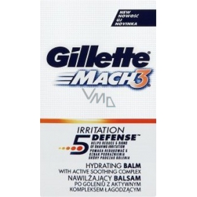 Gillette Mach3 Feuchtigkeitsbalsam mit aktivem Beruhigungskomplex, für Männer 50 ml