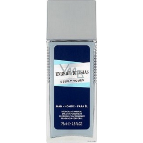 Enrique Iglesias Deeply Yours Man parfümierte Deodorantglas für Männer 75 ml