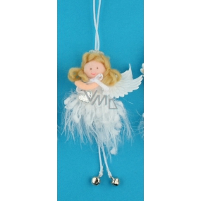 Weicher Engel mit einer Glocke zum Aufhängen 12 cm, Nr.3