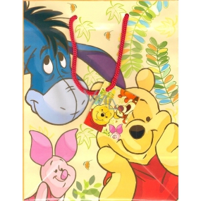 Ditipo Geschenk Papiertüte 32,5 x 13,5 x 26,3 cm Disney Winnie the Pooh, Esel, Sparschwein