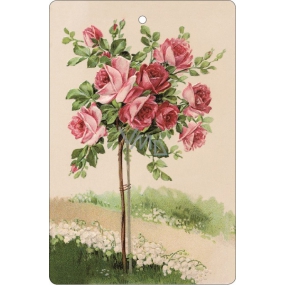 Böhmen Geschenke Aromatisch duftende Karte Rose 10,5 x 16 cm