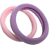 Haarband rosa, lila 5 x 1 cm 2 Stück