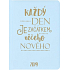 Albi Diary 2019 täglich Beginn - blau mit Text 12,6 x 17 x 2,4 cm