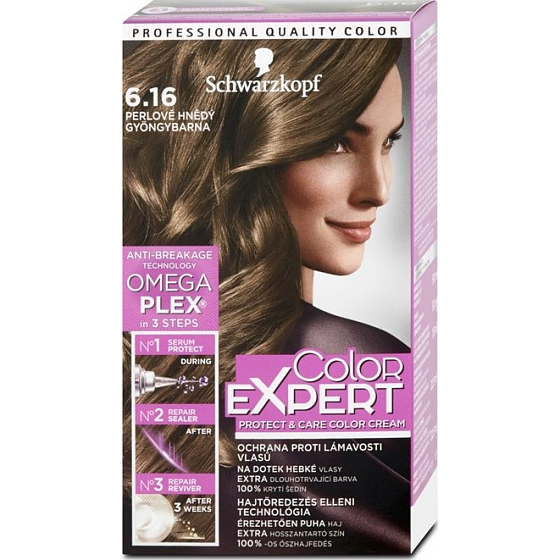 Schwarzkopf Color Expert Haarfarbe 6.16 Perlbraun