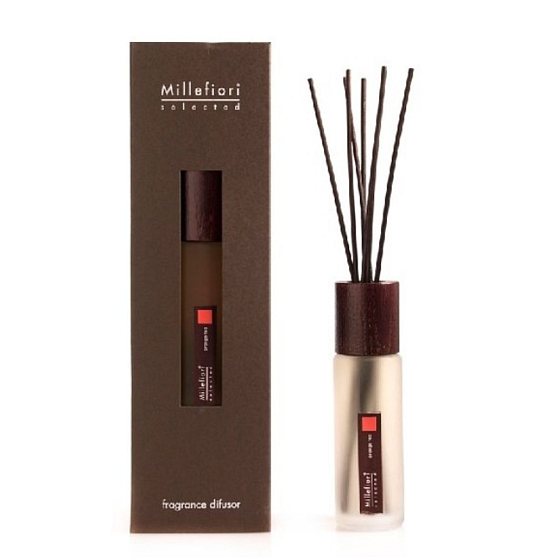 Millefiori Milano Ausgewählter Orangentee - Orangentee Diffusor 100 ml + 7 Stiele 28 cm lang für kleinere Räume dauert 5-6 Wochen