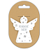 Nekupto Weihnachtskeramik Ornament Märchenfeiertage 6 x 6 cm